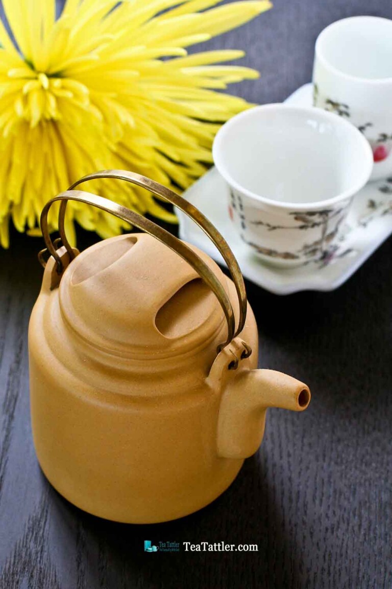 Brass Handled Yixing Teapot Tea Tattler