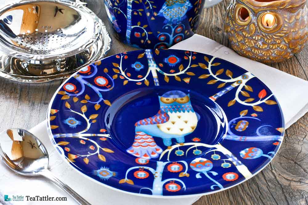 This bold and exuberant Taika Magic Teacup pattern is folkloric to inspire your imagination. Designed by Klaus Haapaniemi, Heikki Orvola. | TeaTattler.com #taikamagicteacup #finalandteacup